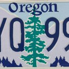 2001 Oregon License Plate (WYQ 994)