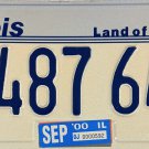 2000 Illinois License Plate (C 487 640) 2000 Illinois License Plate (C 487 640)