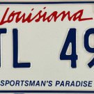 1999 Louisiana License Plate (GTL 491)