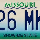 2002 Missouri License Plate (026 MKB)