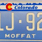 1993 Colorado License Plate (Y1J-92Z)