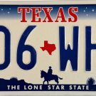 Texas License Plate (J06 WHM)