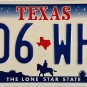 Texas License Plate (J06 WHM)