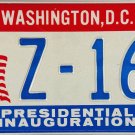 1981 Washington, D.C. Presidential Inauguration (Ronald Reagan) License Plate (Z-166) 1981 Washington, D.C. Presidential Inauguration (Ronald Reagan) License Plate (Z-166)