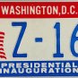 1981 Washington, D.C. Presidential Inauguration (Ronald Reagan) License Plate (Z-166)