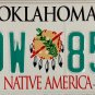 2001 Oklahoma License Plate (TOW 855)