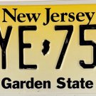 2007 New Jersey License Plate (MYE 75S)