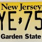 2007 New Jersey License Plate (MYE 75S)