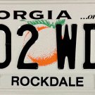 2001 Georgia License Plate (202 WDE)