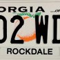 2001 Georgia License Plate (202 WDE)