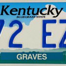 2000 Kentucky License Plate (272 EZZ)