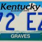 2000 Kentucky License Plate (272 EZZ)