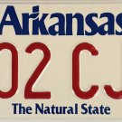 2001 Arkansas License Plate (702 CJA)