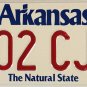 2001 Arkansas License Plate (702 CJA)