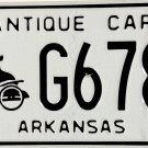 Arkansas Antique Car License Plate (G6781)