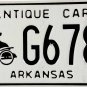 Arkansas Antique Car License Plate (G6781)