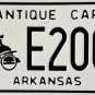 Arkansas Antique Car License Plate (E2003)