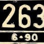 Indonesia License Plate (L 1263 CB)