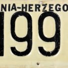 Bosnia-Herzegovina License Plate (GZ 199-96)