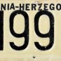 Bosnia-Herzegovina License Plate (GZ 199-96)