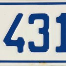 1957 Washington State Common Carrier License Plate (CC 4312 PS)