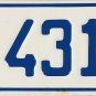 1957 Washington State Common Carrier License Plate (CC 4312 PS)