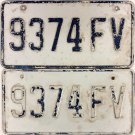 Jamaica License Plate (PAIR) (9374FV)