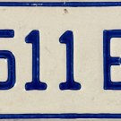 Jamaica License Plate (0511 EB)