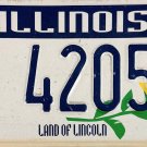Illinois Police Memorial License Plate (4205 LE)