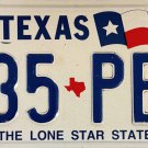 Texas "Big Flag" License Plate (H35 PBW)