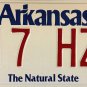 2009 Arkansas License Plate (617 HZR)