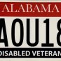 2023 Alabama Disabled Veteran License Plate (AOU18P)