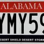 2021 Alabama Persian Gulf Veteran/Desert Shield Desert Storm License Plate (YMY598)