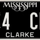 2025 Mississippi "Blackout" License Plate (164 CEA)