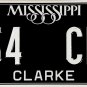 2025 Mississippi "Blackout" License Plate (164 CEA)