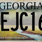 2024 Georgia Law Enforcement Off the Pavement License Plate (EJC160)
