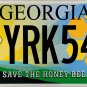 2026 Georgia Save The Honey Bee License Plate (YRK546)