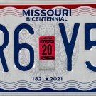 2020 Missouri License Plate (CR6 Y5V)