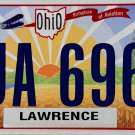 2026 Ohio License Plate (JUA 6967)