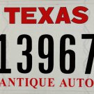 2023 Texas Antique Auto License Plate (B13967H)