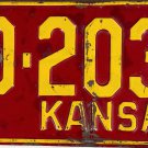 1941 Kansas License Plate (20-2032)