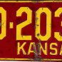1941 Kansas License Plate (20-2032)