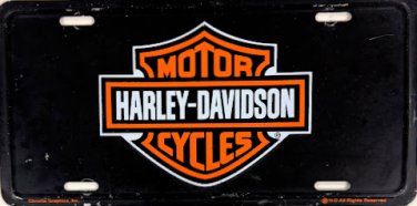 Harley-Davidson Motor Cycles License Plate