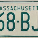 1980 Massachusetts License Plate (468-BJK)