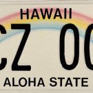 Hawaii License Plate (RCZ 005)