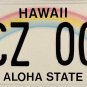 Hawaii License Plate (RCZ 005)