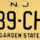 New Jersey Liense Plate (889-CHA)