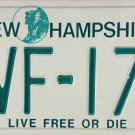 1992 New Hampshire License Plate (AVF-174)
