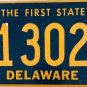 1996 Delaware License Plate (713020) Riveted Numbers