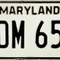 1986 Maryland License Plate (DDM 650)